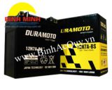 Ắc quy xe máy Duramoto 12N7A-BS( 12V-7Ah), Bình Ắc quy xe máy Duramoto 12N7A-BS, Báo giá Bình Ắc quy xe máy Duramoto 12N7A-BS Chính hiệu