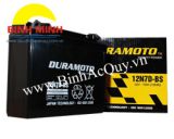 Ắc quy xe máy Duramoto 12N7D-BS( 12V-7Ah), Bình Ắc quy xe máy Duramoto 12N7D-BS, Báo giá Bình Ắc quy xe máy Duramoto 12N7D-BS Chính hiệu